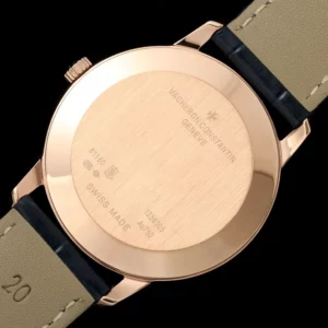 VC Patrimony 81180 YG KZF Best Edition Blue Dial on Blue Leather Strap - Super Clone Watch | 1:1 Best Version