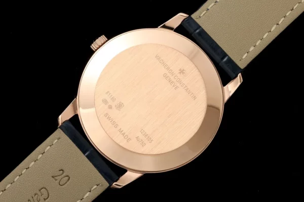 VC Patrimony 81180 YG KZF Best Edition Blue Dial on Blue Leather Strap - Super Clone Watch | 1:1 Best Version