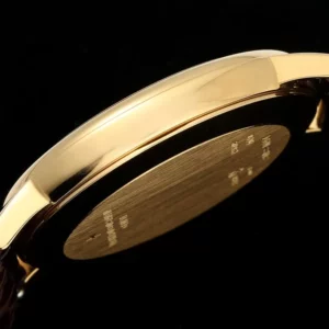 VC Patrimony 81180 YG KZF Best Edition White Dial on Black Leather Strap - Super Clone Watch | 1:1 Best Version