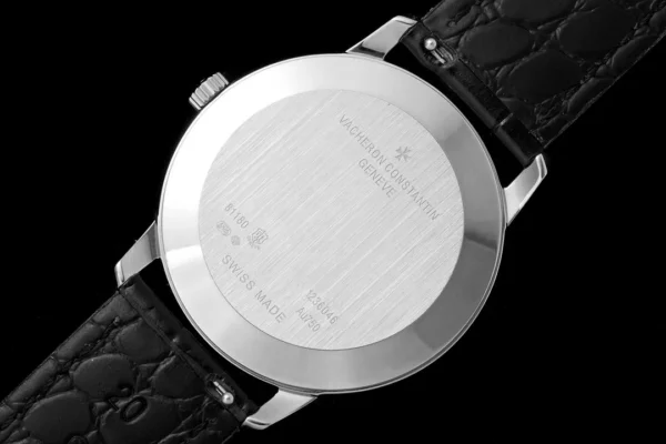 VC Patrimony 81180 SS KZF Best Edition White Dial on Black Leather Strap - Super Clone Watch | 1:1 Best Version