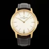 VC Patrimony 81180 YG KZF Best Edition White Dial on Black Leather Strap - Super Clone Watch | 1:1 Best Version