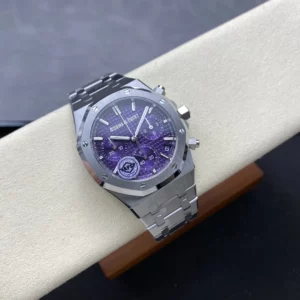 AP Royal Oak Chrono 26240 SS APSF 1:1 Best Edition Purple Dial on SS Bracelet - Super Clone Watch | 1:1 Best Version