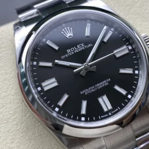 Rolex Oyster Perpetual 124300 41mm VSF 1:1 Best Edition 904L Steel Black Dial on SS Bracelet - Super Clone Watch | 1:1 Best Version