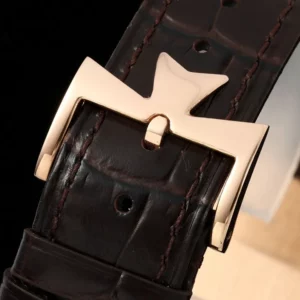 VC Patrimony 81180R YG KZF Best Edition White Dial on Brown Leather Strap - Super Clone Watch | 1:1 Best Version