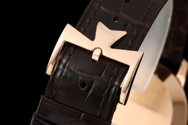 VC Patrimony 81180R YG KZF Best Edition White Dial on Brown Leather Strap - Super Clone Watch | 1:1 Best Version