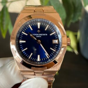 VC Overseas 4500V RG 8F 1:1 Best Edition Blue Dial on RG Bracelet A5100 - Super Clone Watch | 1:1 Best Version