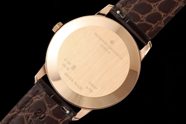 VC Patrimony 81180R YG KZF Best Edition White Dial on Brown Leather Strap - Super Clone Watch | 1:1 Best Version