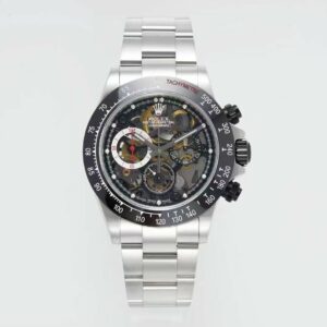 Rolex Daytona Esqueleto SONIC Fábrica Mejor Edición Cerámica Bisel Esqueleto Dial - Super Clon Reloj | 1:1 Mejor Versión