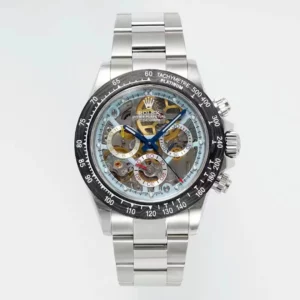 Rolex Daytona Esqueleto SONIC Fábrica Mejor Edición Bisel de cerámica Azul Esqueleto Dial - Super Clon Reloj | 1:1 Mejor Versión