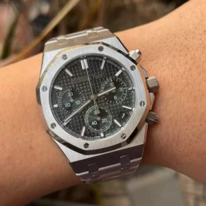 AP Royal Oak Chrono 26240ST SS APS Factory 1:1 Best Edition Green Dial  SA4401 Super Clone - Super Clone Watch | 1:1 Best Version