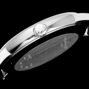 VC Patrimony 81180 SS KZF Best Edition White Dial on Black Leather Strap - Super Clone Watch | 1:1 Best Version