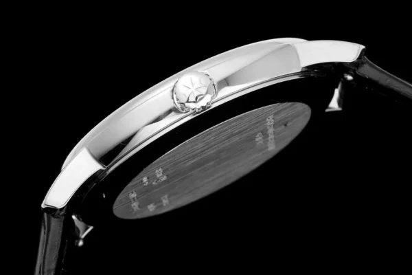 VC Patrimony 81180 SS KZF Best Edition White Dial on Black Leather Strap - Super Clone Watch | 1:1 Best Version