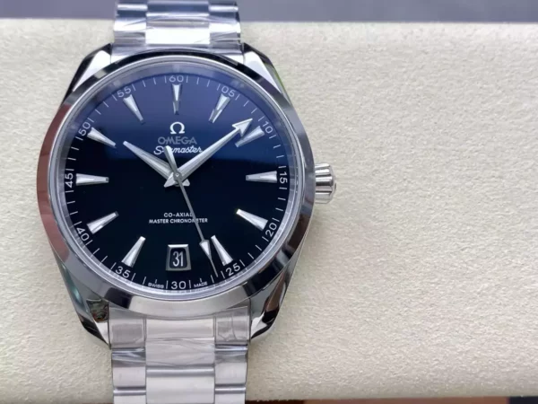 OMEGA Aqua Terra 150M Master Chronometers VSF 1:1 Best Edition Black Dial on SS Bracelet - Super Clone Watch | 1:1 Best Version
