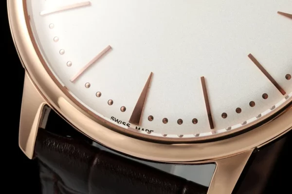 VC Patrimony 81180R YG KZF Best Edition White Dial on Brown Leather Strap - Super Clone Watch | 1:1 Best Version