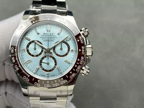 Rolex Daytona 126506 VSF 1:1 Best Edition  Ice Blue Dial Crystal Markers DD4131 - Super Clone Watch | 1:1 Best Version