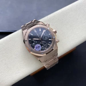 AP Royal Oak Chrono 26240 RG APSF 1:1 Best Edition Black Dial on RG Bracelet SA4401 - Super Clone Watch | 1:1 Best Version
