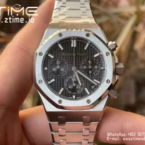 AP Royal Oak Chrono 26240ST SS APS Factory 1:1 Best Edition Black Dial  SA4401 Super Clone - Super Clone Watch | 1:1 Best Version