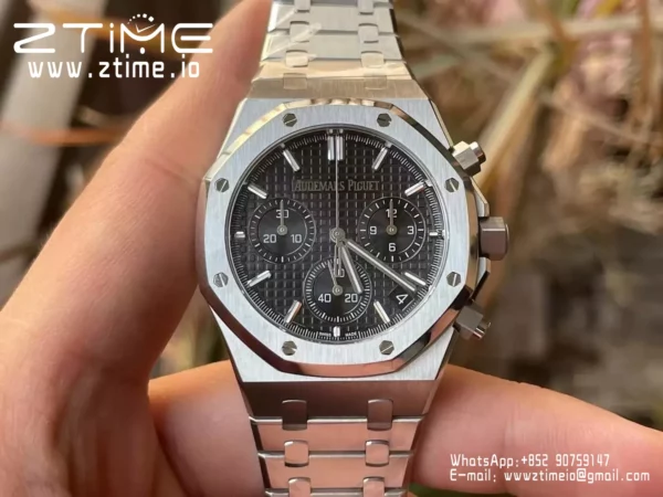 AP Royal Oak Chrono 26240ST SS APS Factory 1:1 Best Edition Black Dial  SA4401 Super Clone - Super Clone Watch | 1:1 Best Version
