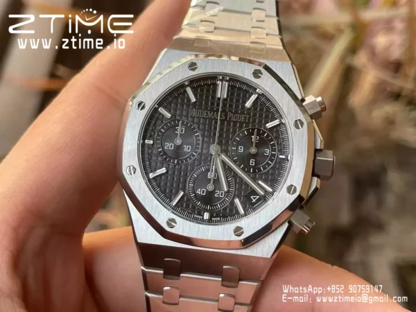 AP Royal Oak Chrono 26240ST SS APS Factory 1:1 Best Edition Black Dial  SA4401 Super Clone - Super Clone Watch | 1:1 Best Version