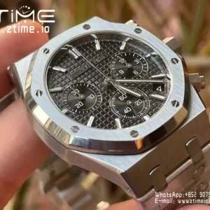 AP Royal Oak Chrono 26240ST SS APS Factory 1:1 Best Edition Black Dial  SA4401 Super Clone - Super Clone Watch | 1:1 Best Version