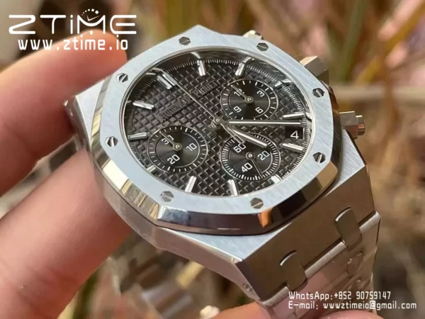 AP Royal Oak Chrono 26240ST SS APS Factory 1:1 Best Edition Black Dial  SA4401 Super Clone - Super Clone Watch | 1:1 Best Version