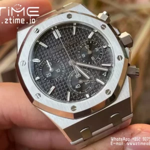 AP Royal Oak Chrono 26240ST SS APS Factory 1:1 Best Edition Black Dial  SA4401 Super Clone - Super Clone Watch | 1:1 Best Version