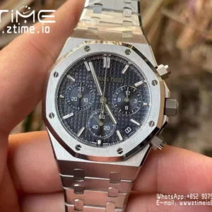 AP Royal Oak Chrono 26240ST SS APS Factory 1:1 Best Edition Blue Dial  SA4401 Super Clone - Super Clone Watch | 1:1 Best Version