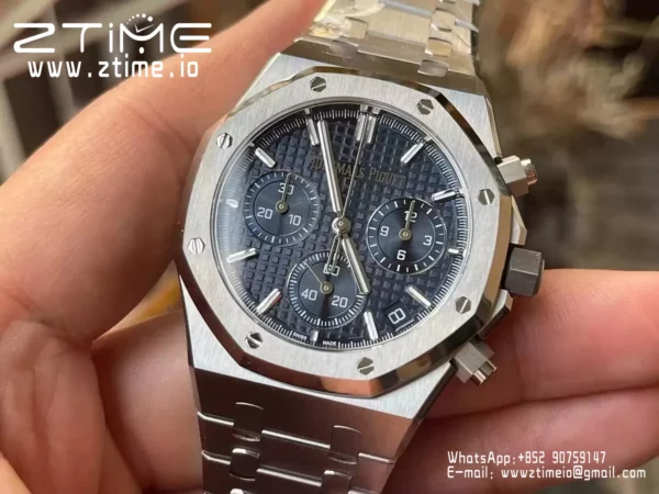 AP Royal Oak Chrono 26240ST SS APS Factory 1:1 Best Edition Blue Dial  SA4401 Super Clone - Super Clone Watch | 1:1 Best Version