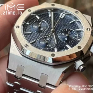 AP Royal Oak Chrono 26240ST SS APS Factory 1:1 Best Edition Blue Dial  SA4401 Super Clone - Super Clone Watch | 1:1 Best Version