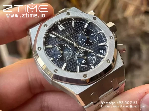 AP Royal Oak Chrono 26240ST SS APS Factory 1:1 Best Edition Blue Dial  SA4401 Super Clone - Super Clone Watch | 1:1 Best Version