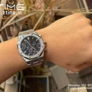 AP Royal Oak Chrono 26240ST SS APS Factory 1:1 Best Edition Blue Dial  SA4401 Super Clone - Super Clone Watch | 1:1 Best Version