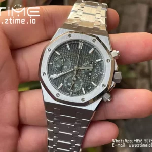 AP Royal Oak Chrono 26240ST SS APS Factory 1:1 Best Edition Green Dial  SA4401 Super Clone - Super Clone Watch | 1:1 Best Version