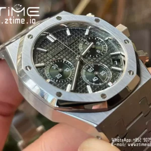 AP Royal Oak Chrono 26240ST SS APS Factory 1:1 Best Edition Green Dial  SA4401 Super Clone - Super Clone Watch | 1:1 Best Version