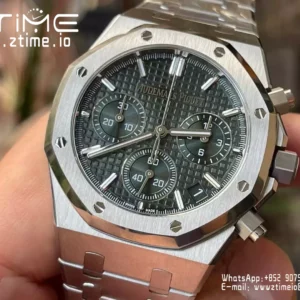 AP Royal Oak Chrono 26240ST SS APS Factory 1:1 Best Edition Green Dial  SA4401 Super Clone - Super Clone Watch | 1:1 Best Version