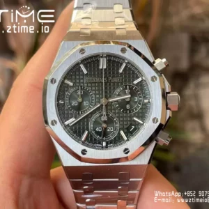 AP Royal Oak Chrono 26240ST SS APS Factory 1:1 Best Edition Green Dial  SA4401 Super Clone - Super Clone Watch | 1:1 Best Version