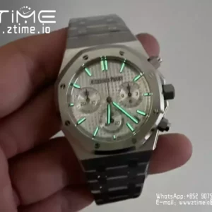 AP Royal Oak Chrono 26240ST SS APS Factory 1:1 Best Edition Silver Dial  SA4401 Super Clone - Super Clone Watch | 1:1 Best Version