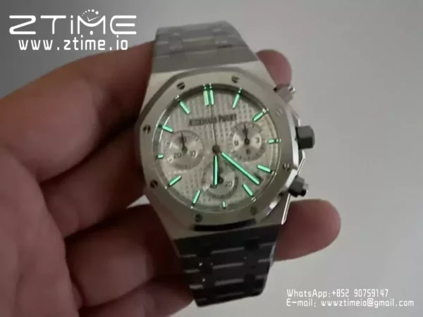 AP Royal Oak Chrono 26240ST SS APS Factory 1:1 Best Edition Silver Dial  SA4401 Super Clone - Super Clone Watch | 1:1 Best Version