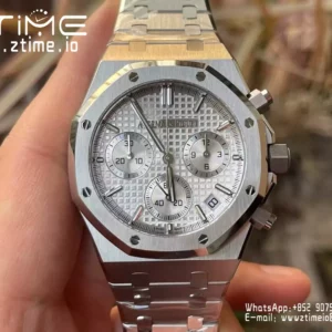 AP Royal Oak Chrono 26240ST SS APS Factory 1:1 Best Edition Silver Dial  SA4401 Super Clone - Super Clone Watch | 1:1 Best Version