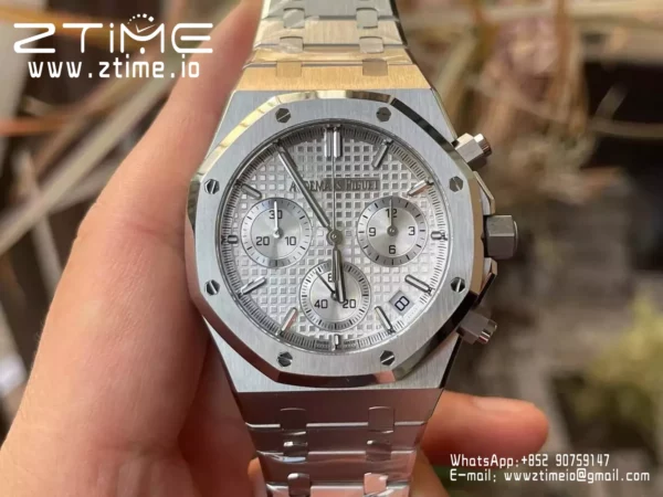 AP Royal Oak Chrono 26240ST SS APS Factory 1:1 Best Edition Silver Dial  SA4401 Super Clone - Super Clone Watch | 1:1 Best Version