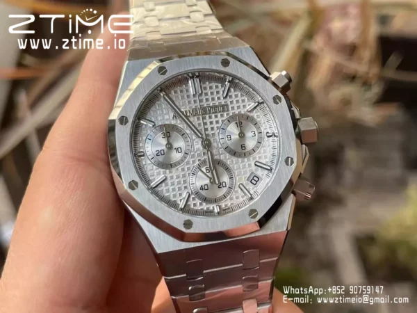 AP Royal Oak Chrono 26240ST SS APS Factory 1:1 Best Edition Silver Dial  SA4401 Super Clone - Super Clone Watch | 1:1 Best Version