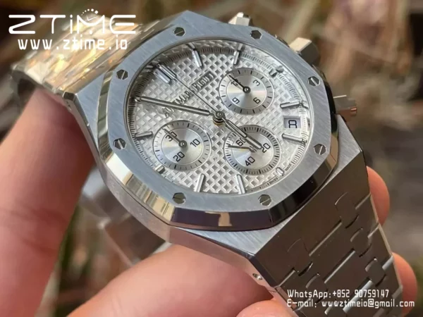 AP Royal Oak Chrono 26240ST SS APS Factory 1:1 Best Edition Silver Dial  SA4401 Super Clone - Super Clone Watch | 1:1 Best Version