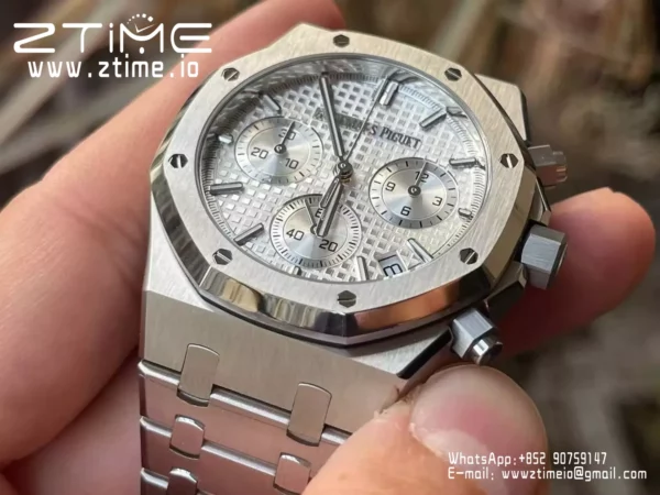 AP Royal Oak Chrono 26240ST SS APS Factory 1:1 Best Edition Silver Dial  SA4401 Super Clone - Super Clone Watch | 1:1 Best Version