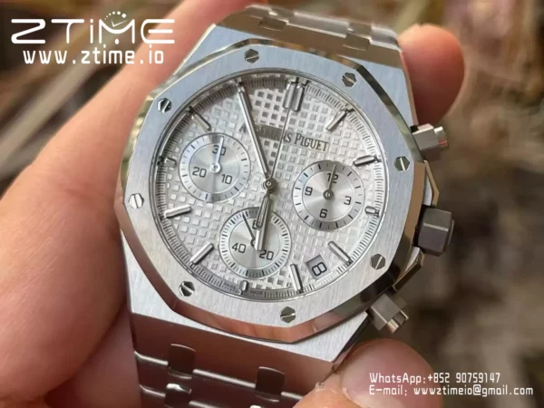 AP Royal Oak Chrono 26240ST SS APS Factory 1:1 Best Edition Silver Dial  SA4401 Super Clone - Super Clone Watch | 1:1 Best Version