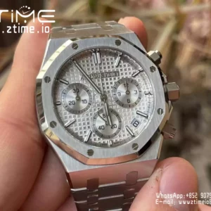 AP Royal Oak Chrono 26240ST SS APS Factory 1:1 Best Edition Silver Dial  SA4401 Super Clone - Super Clone Watch | 1:1 Best Version
