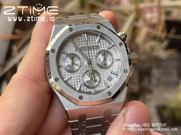 AP Royal Oak Chrono 26240ST SS APS Factory 1:1 Best Edition Silver Dial  SA4401 Super Clone - Super Clone Watch | 1:1 Best Version