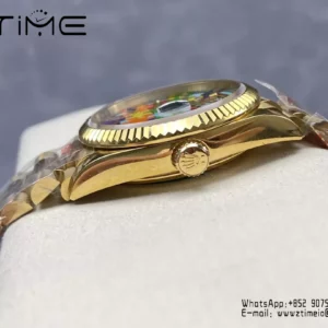 Rolex Day Date 36mm 128238-0106 CYF 1:1 Best Edition Real Enamel Dial on President Bracelet - Super Clone Watch | 1:1 Best Version