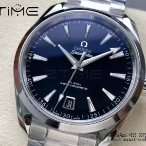OMEGA Aqua Terra 150M Master Chronometers VSF 1:1 Best Edition Black Dial on SS Bracelet - Super Clone Watch | 1:1 Best Version