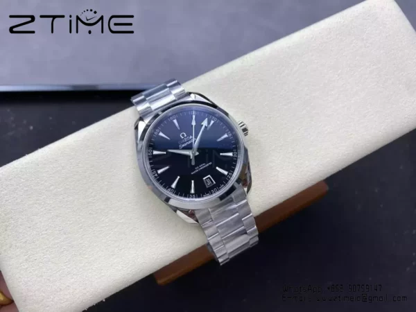 OMEGA Aqua Terra 150M Master Chronometers VSF 1:1 Best Edition Black Dial on SS Bracelet - Super Clone Watch | 1:1 Best Version
