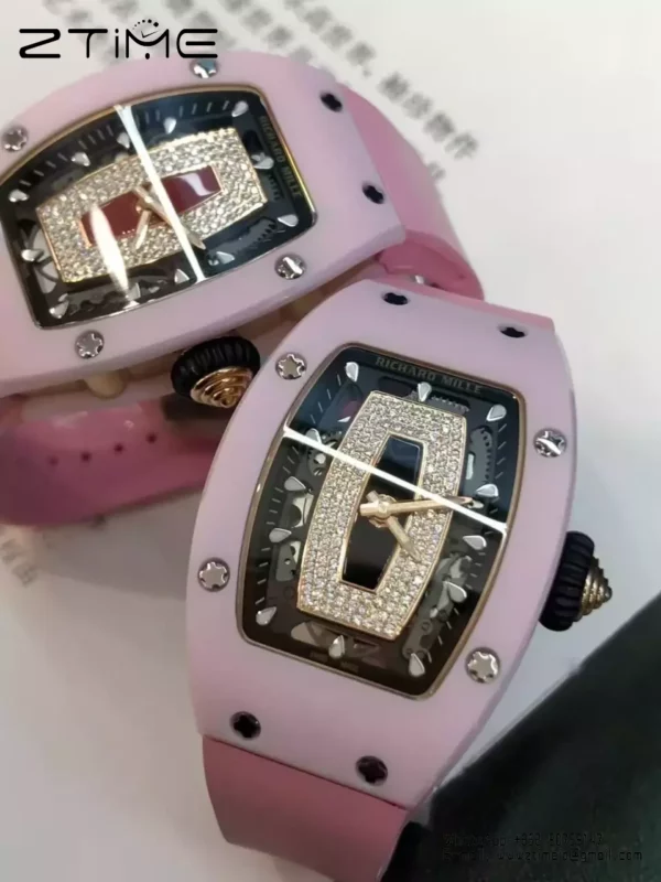 RICHARD MILLE RM07 RM07-01 Red Pink ceramic case BBA Factory 1:1 Best Skeleton dial - Super Clone Watch | 1:1 Best Version