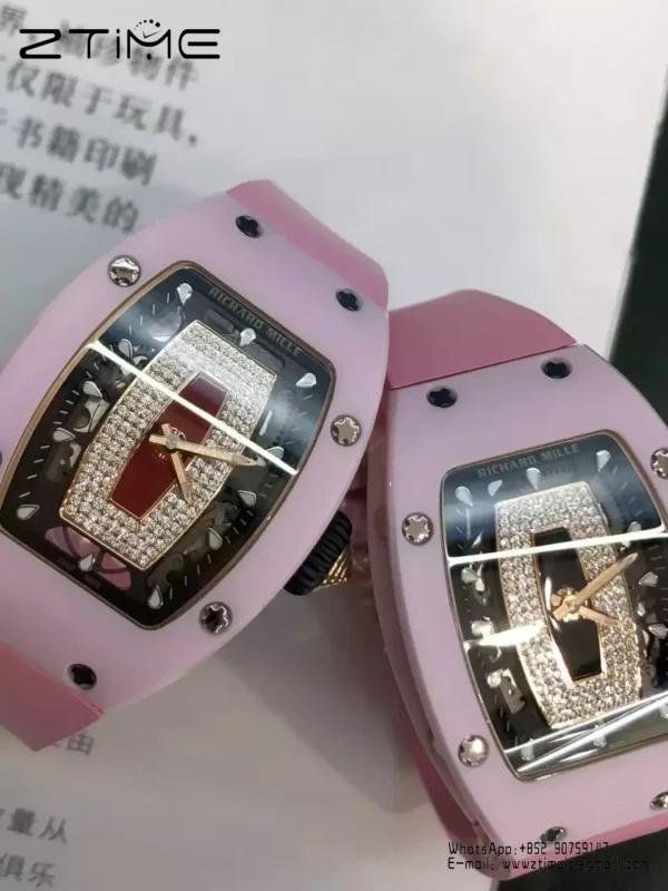 RICHARD MILLE RM07 RM07-01 Red Pink ceramic case BBA Factory 1:1 Best Skeleton dial - Super Clone Watch | 1:1 Best Version